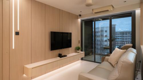Contemporary Living Room at High Park Residence