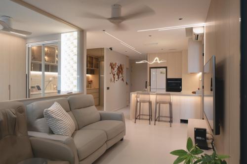 Contemporary Living Room at High Park Residence