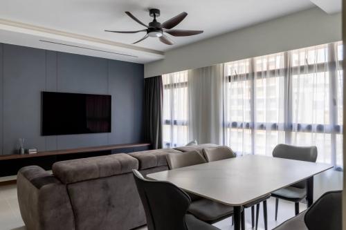 Modern Living Room at 114B Plantation Crescent