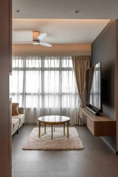 Modern Living Room at Rivervale Crescent (Blk 163C)