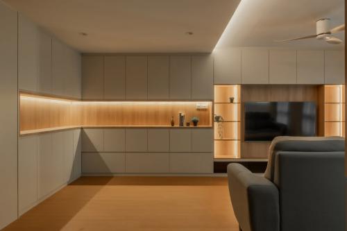 Modern Living Room at 401F Fernvale Lane