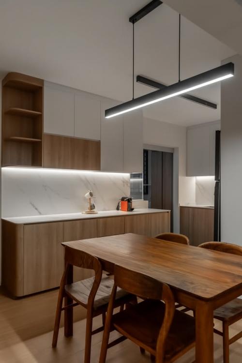 Modern Dining Room at 401F Fernvale Lane