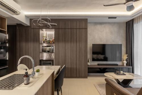 Modern Living Room at 6 Choa Chu Kang Grove