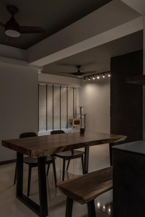 Contemporary Dining Room at 357C Ubi Road 3