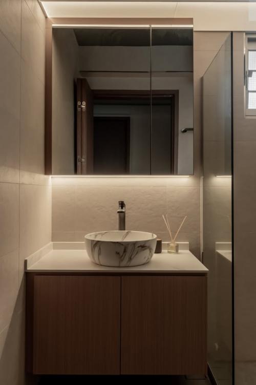 Contemporary Bathroom at 357C Ubi Road 3