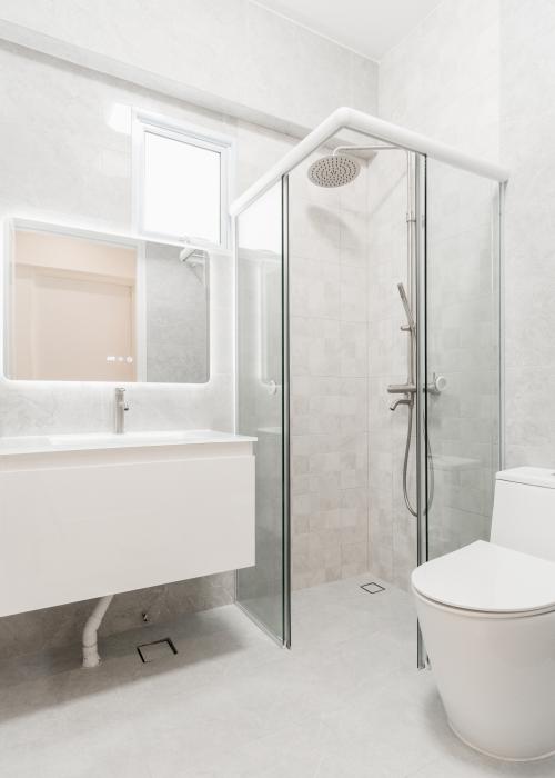 Contemporary Bathroom at 527A Pasir Ris