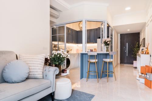 Modern Living Room at Thompson Impression Condominium