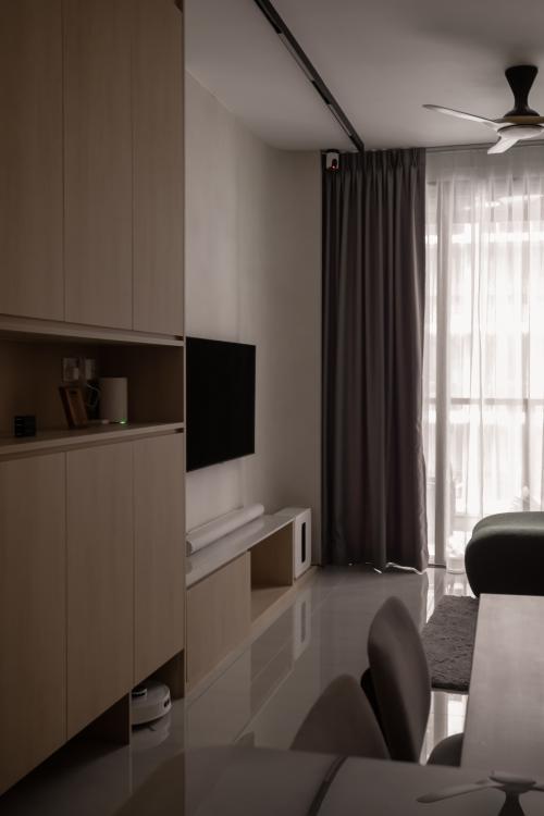 Minimalist Living Room at 37 Yishun Close