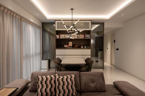 Modern Living Room at The Minton
