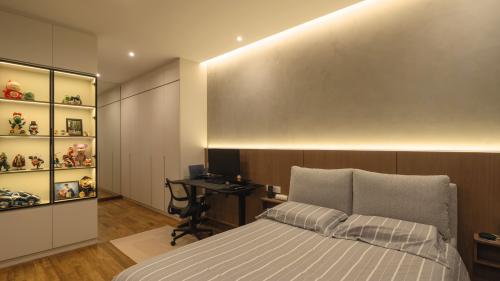 Contemporary Bedroom at Inggu Road
