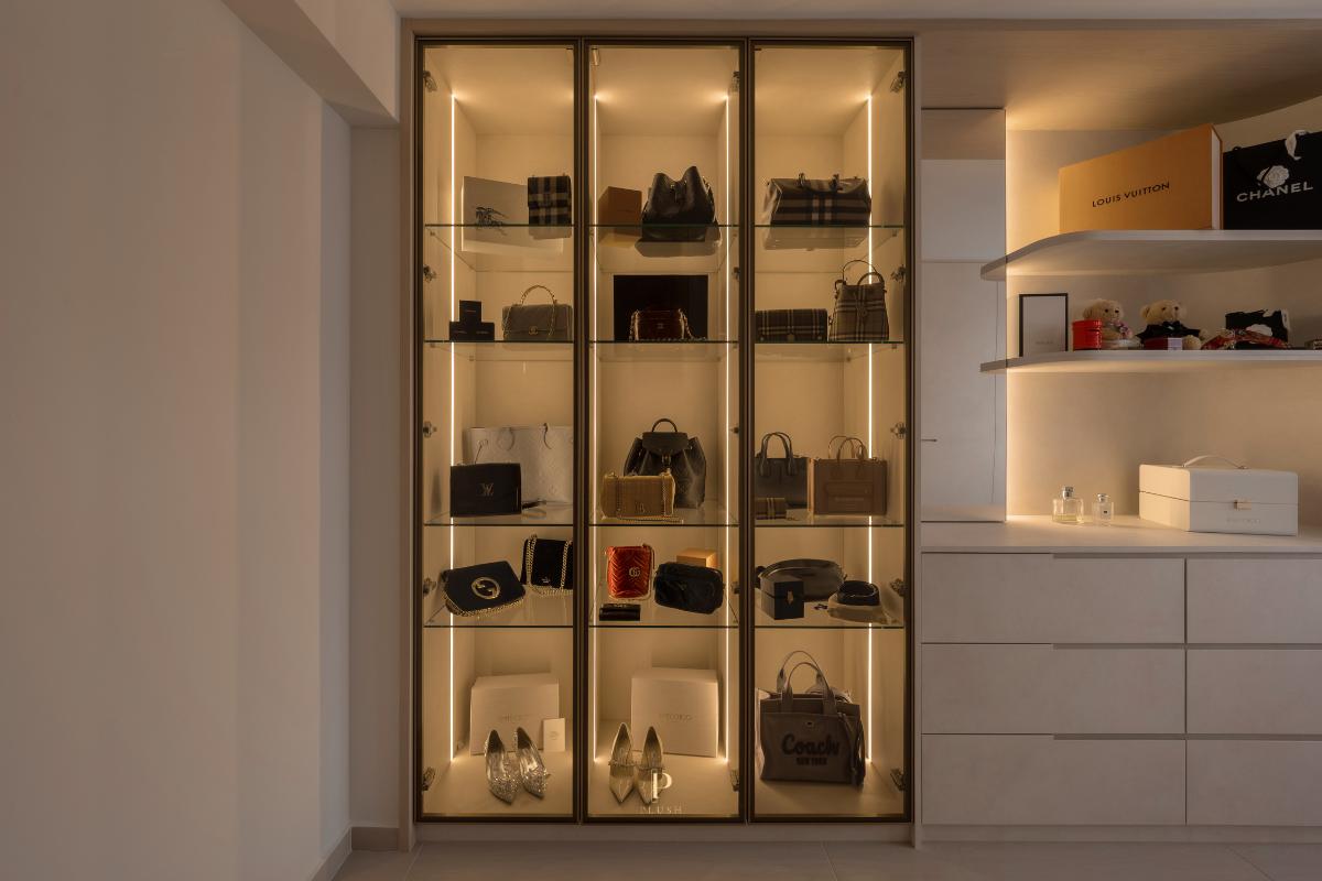 Contemporary Bedroom with Cove Lighting and Lighting