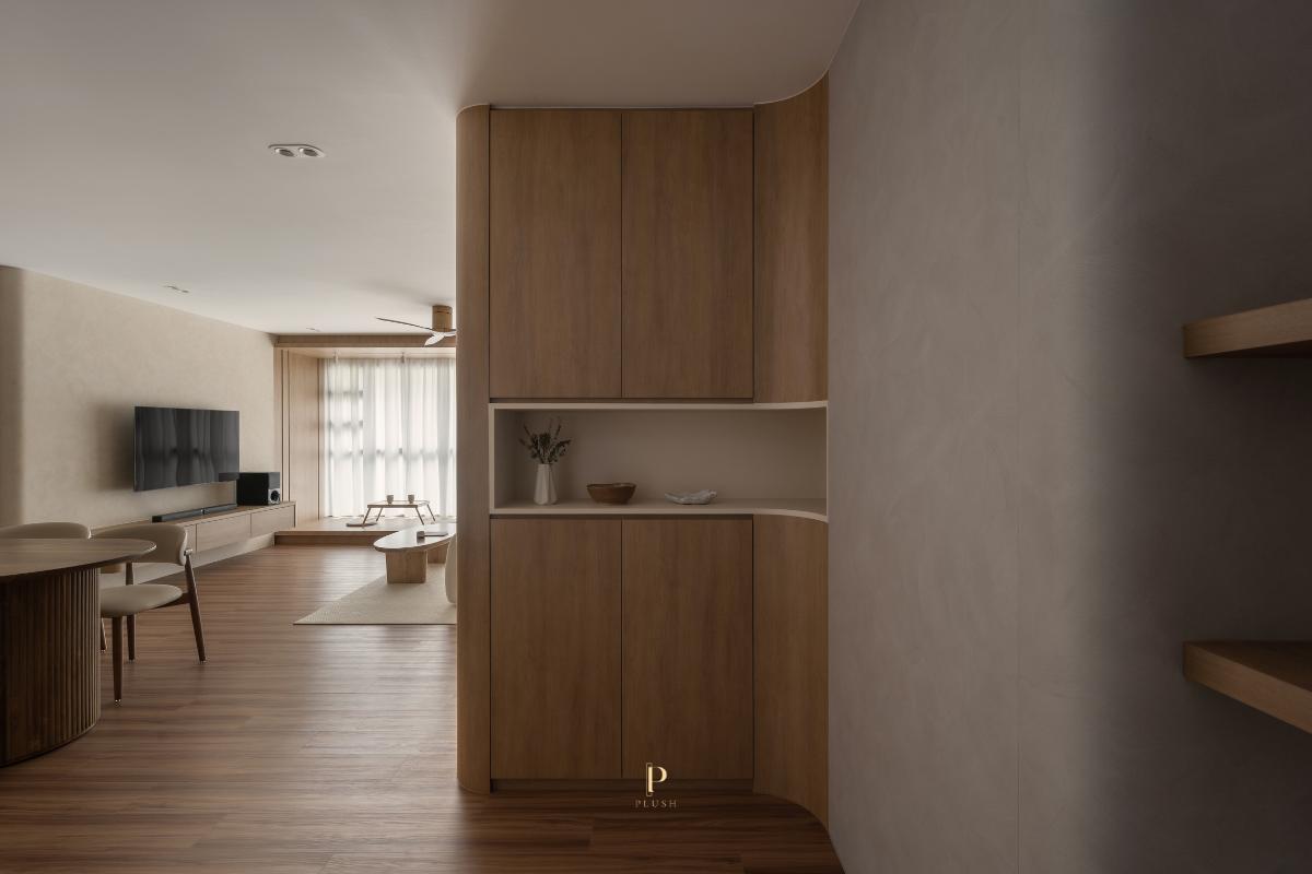 Minimalist Entryway with Shoe Rack and Console Table