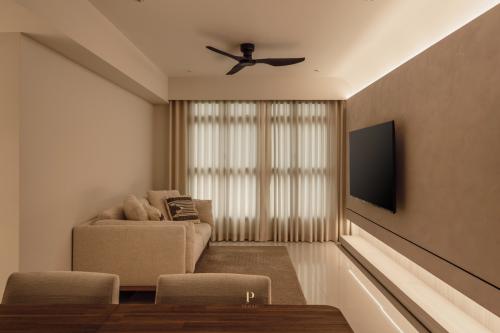 Minimalist Living Room at 231B Tengah DR