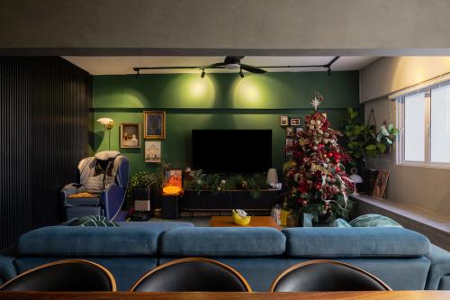 Industrial Living Room at Owen Road