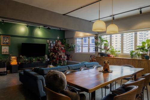 Industrial Living Room at Owen Road