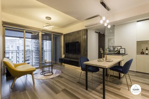 Contemporary Living Room at Lorong 1A Toa Payoh