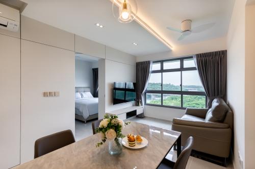Modern Living Room at Punggol Drive (Block 653C)