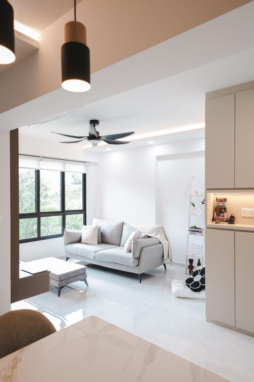 Modern Living Room at Jalan Teck Whye