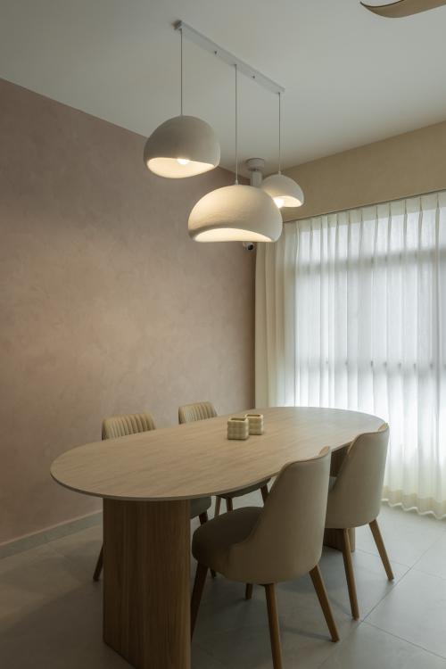 Contemporary Dining Room at 119A Alkaff Crescent