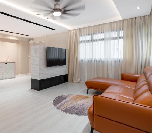 Contemporary Living Room at 39 Jalan Rumah Tinggi