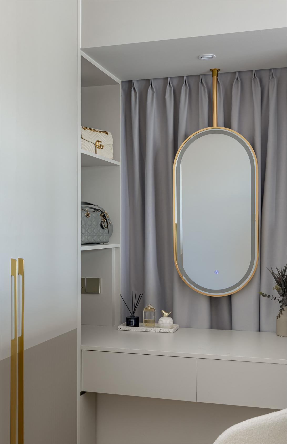 Modern Bedroom with Wardrobe and Dressing Table