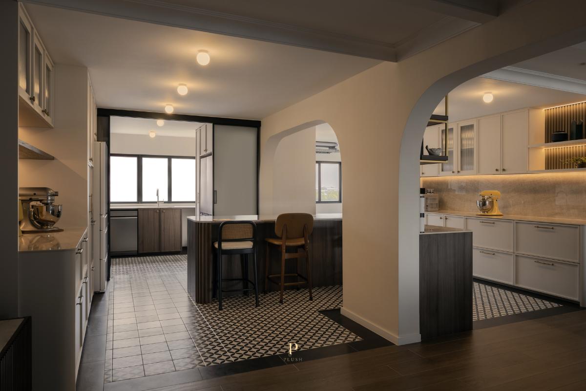 Modern Kitchen with Kitchen Window and Kitchen Island