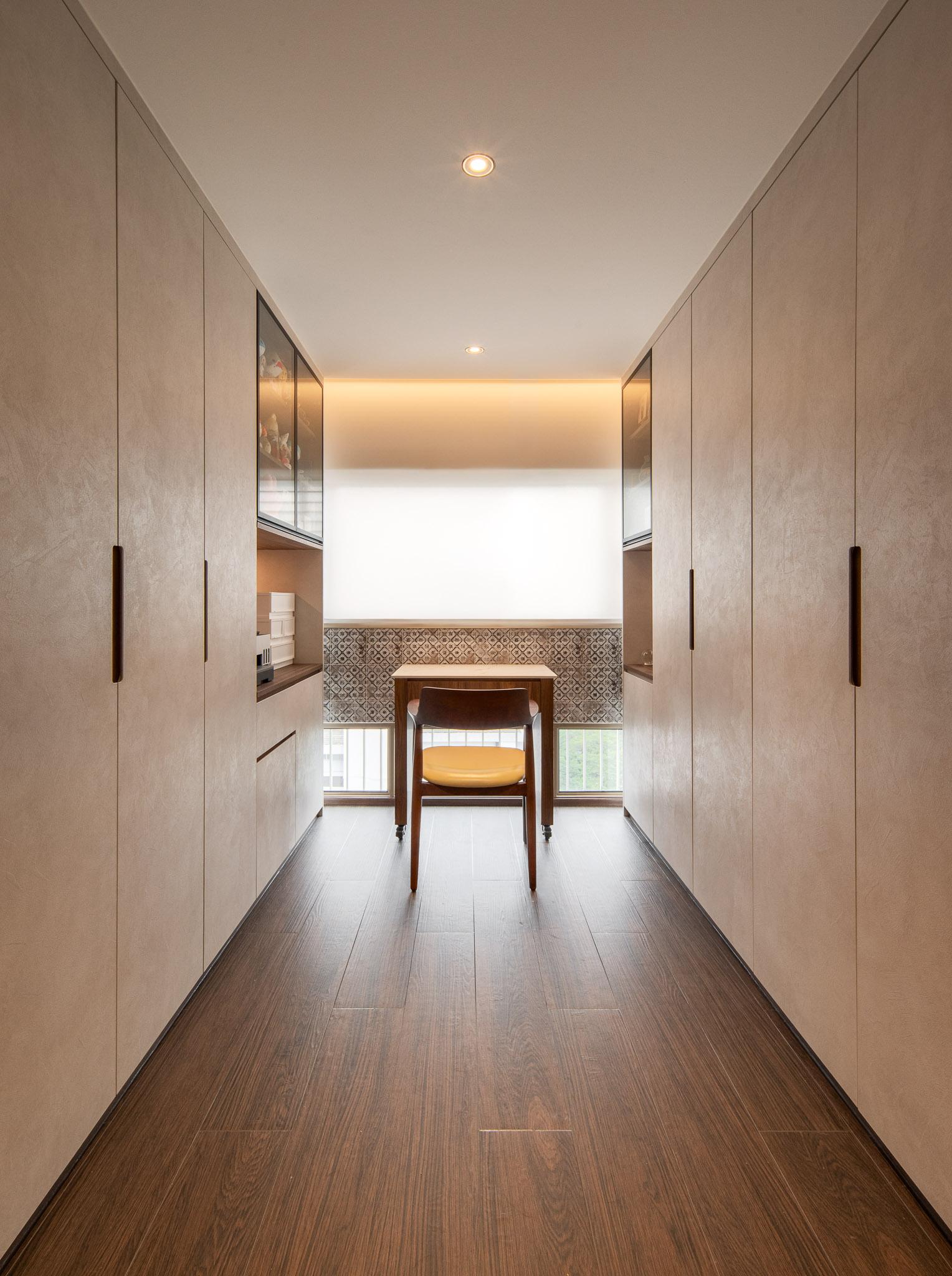 Modern Bedroom with Cove Lighting and Wardrobe