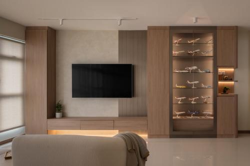 Contemporary Living Room at Northshore Cove
