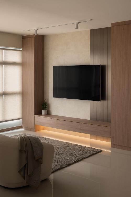Contemporary Living Room at Northshore Cove