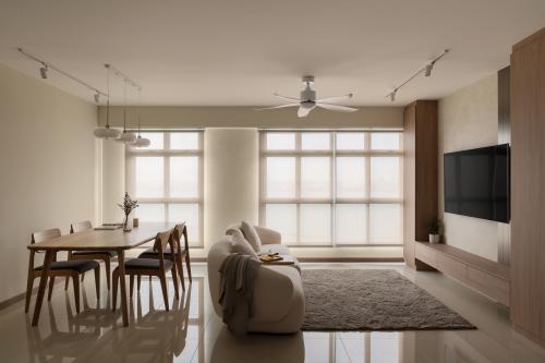 Contemporary Living Room at Northshore Cove