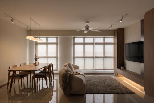 Contemporary Living Room at Northshore Cove