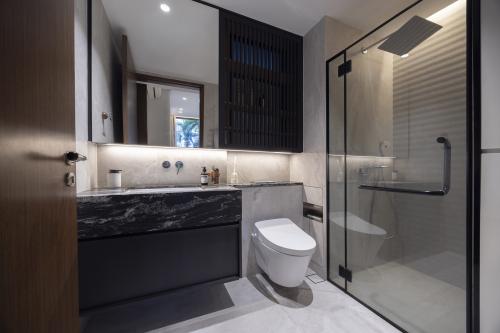Contemporary Bathroom at Le Quests Bukit Batok