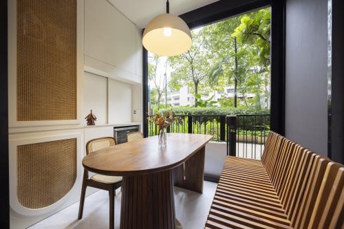 Contemporary Dining Room at Le Quests Bukit Batok