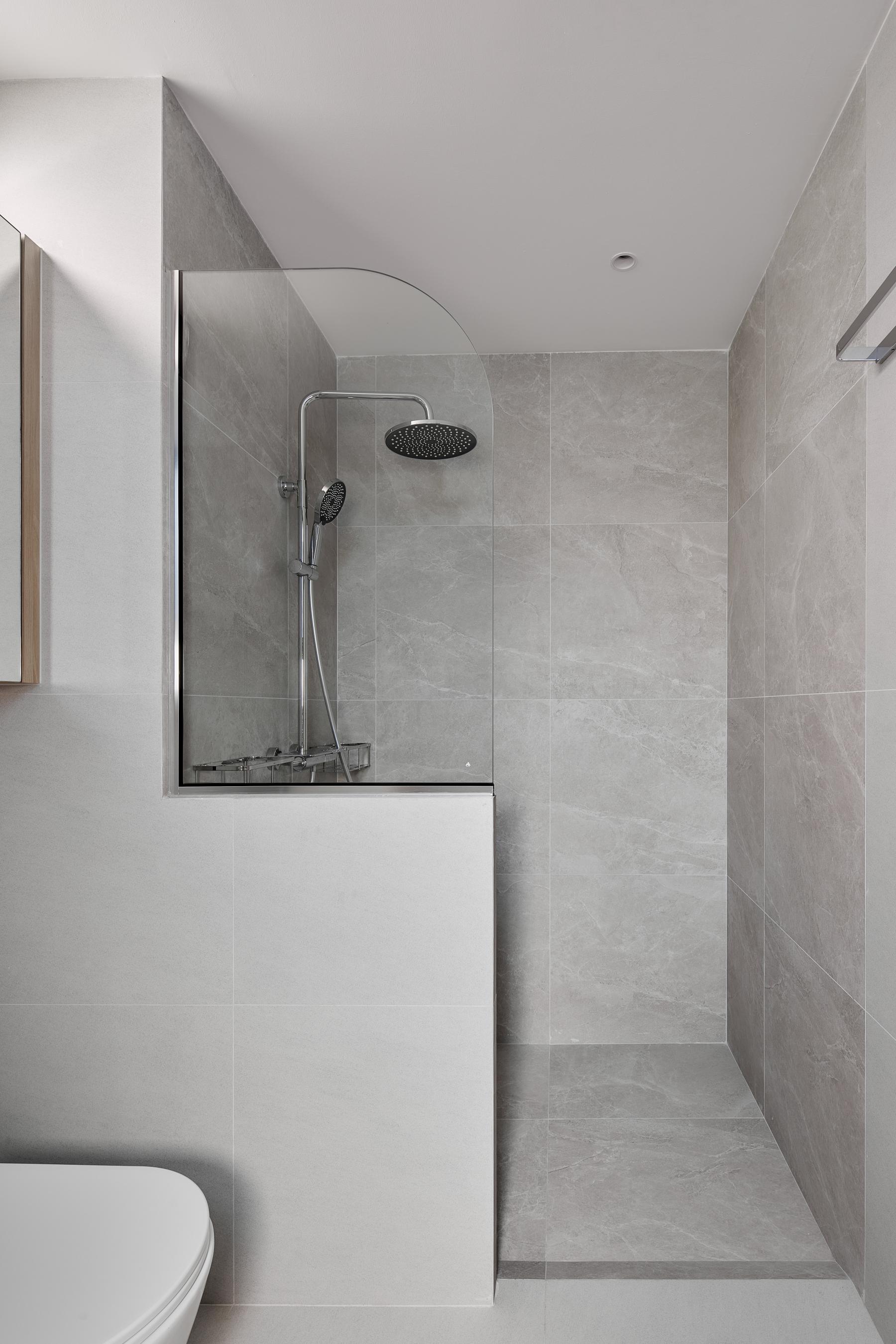 Asian Bathroom with Showers and Power Shower