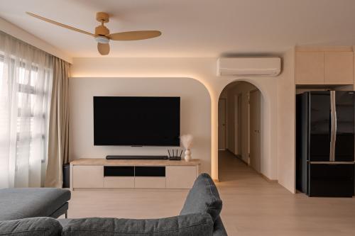 Asian Living Room at Punggol Emerald