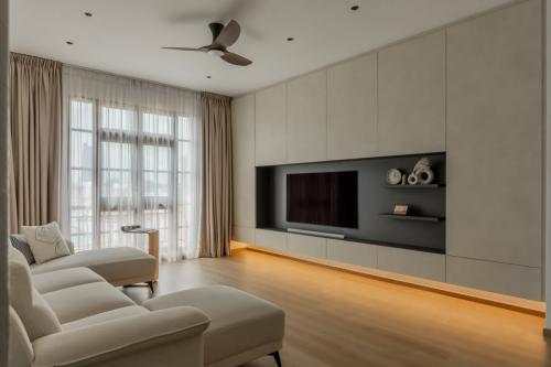 Modern Living Room at High Oak Condo