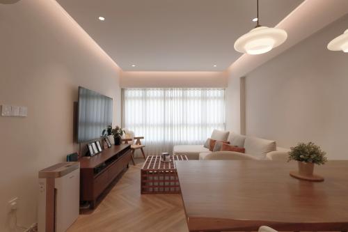 Scandinavian Living Room at Resale 4 Room HDB @ Punggol