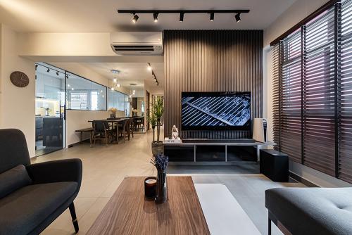 Modern Living Room at Bedok South Horizon