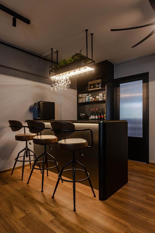 Industrial Home Bar at Tampines