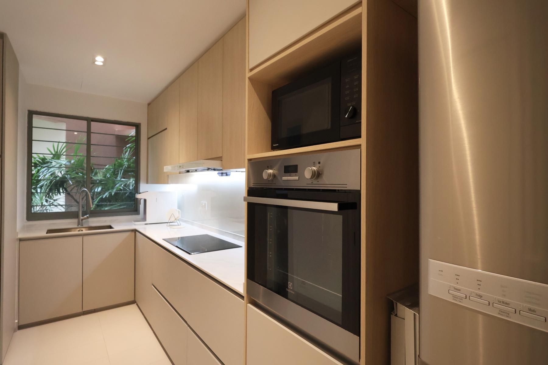 Modern Kitchen with Kitchen Window and Kitchen Accessories