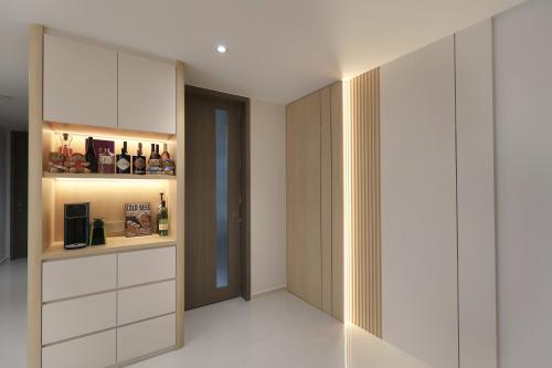 Modern Entryway at 3 Bedroom Condo @ Tengah Garden Walk