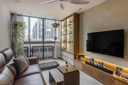 Eclectic Living Room at Sengkang