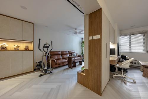 Eclectic Living Room at Sengkang