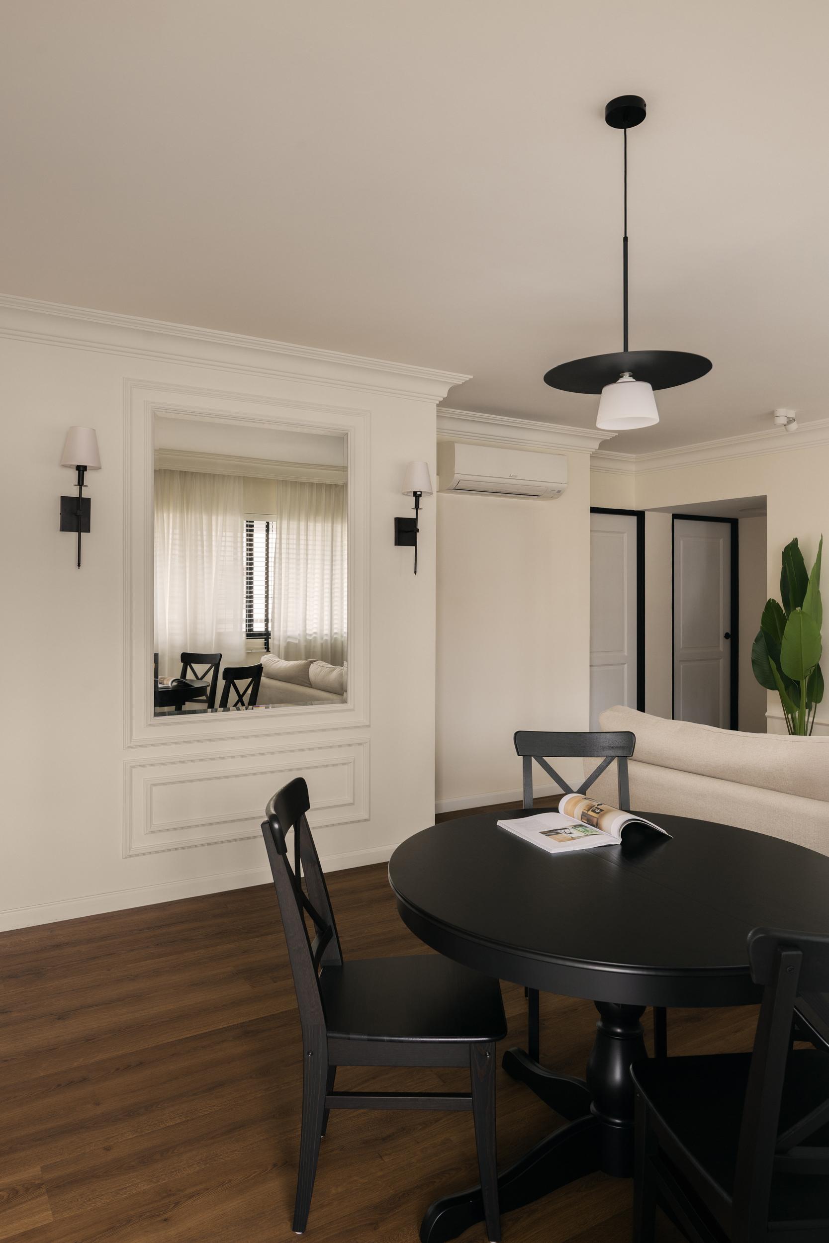 Country Dining Room with Vinyl Flooring and Wood Flooring