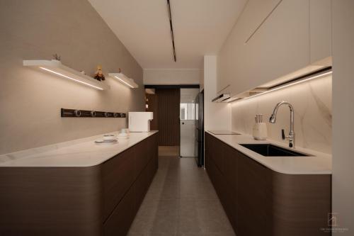 Minimalist Kitchen at Garden Bloom @ 244B Tengah Central