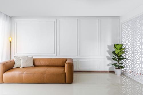 Transitional Living Room at Northshore Cove