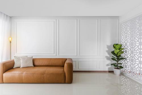Transitional Living Room at Northshore Cove