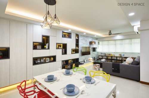 Modern Living Room at Punggol - Blk 649 Punggol Central (HDB)