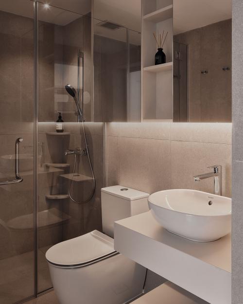 Minimalist Bathroom at Icon Residence