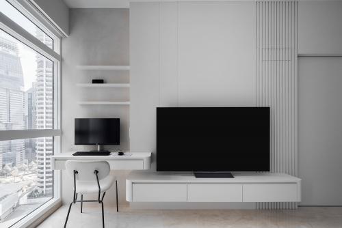 Minimalist Living Room at Icon Residence